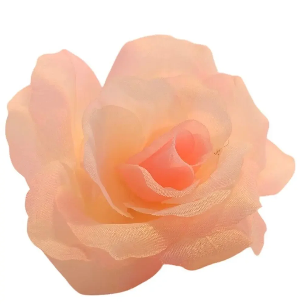 Blush Pink Silk Artificial Rose Heads Wedding Craft 4